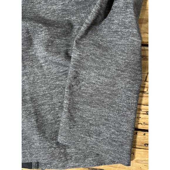 Lululemon Men Sz L Heathered Texture Printed Grey Deep Coal T.H.E. Linerless 9” - Picture 7 of 8